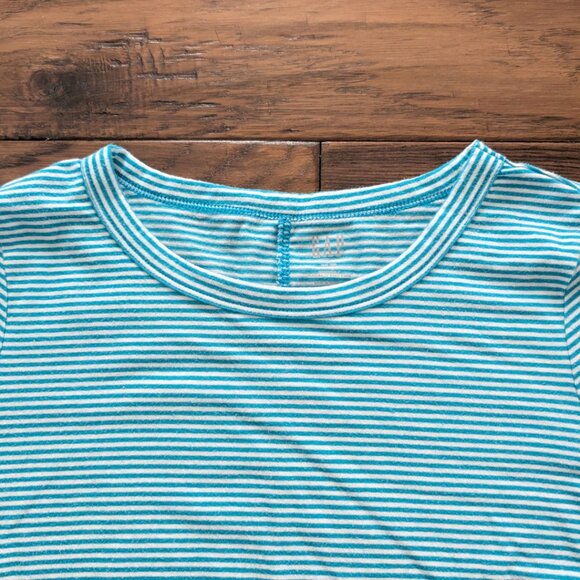 Gap Featherweight long sleeve T shirt blue striped size XS - Picture 4 of 16